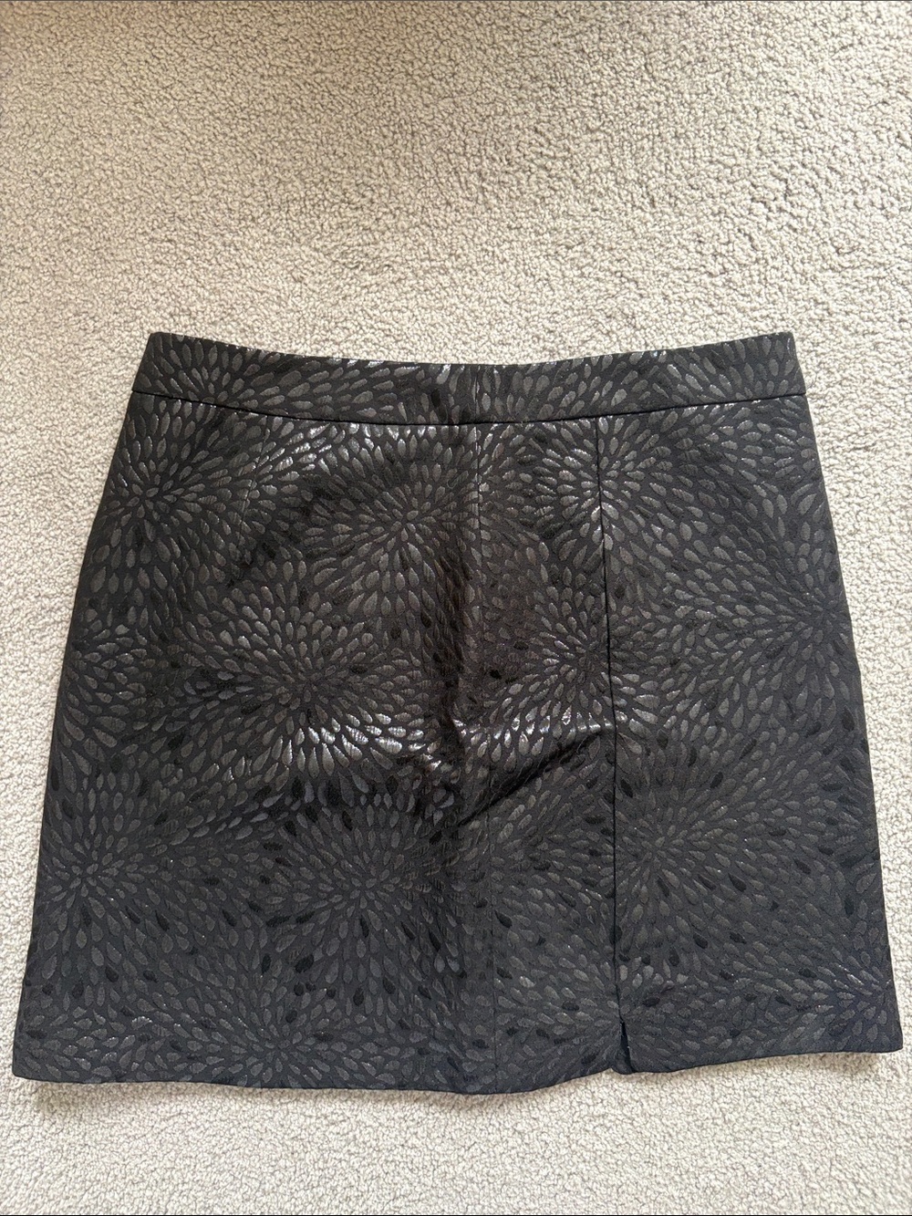 LOFT Black mini Skirt with Subtle Texture